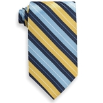 Light Blue & Yellow Mansfield Collection Striped Tie