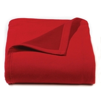 Red Jersey Fleece Throw Blanket