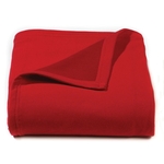 Red Jersey Fleece Throw Blanket