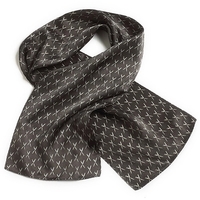 Gray knife and fork flatware design 8" x 45" novelty scarf.... from ASI 98085...