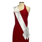 White 70" Pageant Sash