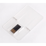 Transparent Credit Card USB Flash Drive