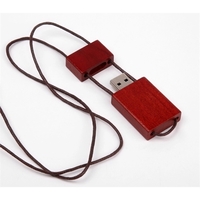 Wooden USB Flash Drive with Cord