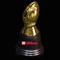 4 3/4" gold plastic football award... from ASI 42016 Brighter Promotions Inc...