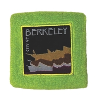 Athletic Sweatband with Woven Patch