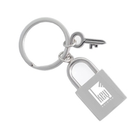 Metal miniature padlock with tiny key keychain.... from ASI 31517 Admart...