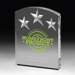 Freestanding Acrylic Award-5" x 6 1/2" x 3/4"