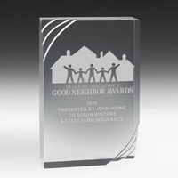 1 1/4" Thick Freestanding Acrylic Award