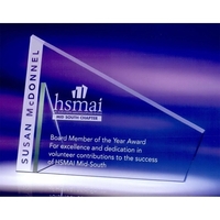 Advantage award made of heavy, beveled jade crystal with a sculpted... from...