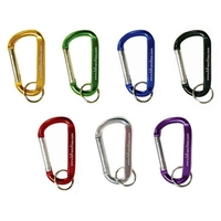 8MM aluminum carabiner with measurements of 3" x 1 1/2".... from ASI 90859...