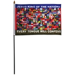 Nations 12" x 18" Stick Flag