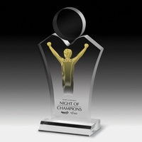 5 1/4" x 9 3/4" x 3/4" acrylic award with customization.... from ASI 62660...