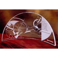 Starphire crystal award from our Frank Lloyd Wright Collection; includes...