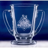 Regatta cup award made of crystal available in two sizes with... from ASI...