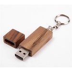 Wood USB Flash Drive with Keyring