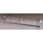 Director's Crystal Nameplate