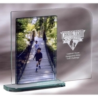 Mainliner picture frame made of jade crystal that fits a 4"... from ASI 62985...