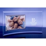 Horizontal Jade Crystal/Silver Photo Frame