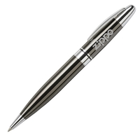 Twist action heavy brass ballpoint pen with a chrome plated barrel... from...