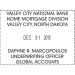 Xstamper Eco-Green Complete Date Stamp Custom