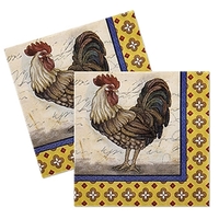 3-ply, White, 5" x 5" Beverage Napkins - Flexographic Printing... from ASI...