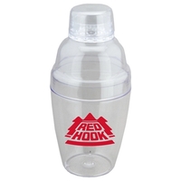 3 Piece, 6 oz. Crystal Clear Styrene Plastic Cocktail Shaker. Made... from...