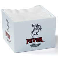 5"x5" Cocktail Napkin Holder w/full color imprint on 3 sides, USA... from ASI...