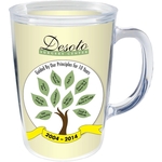 14 oz Thermal Double Wall Mug - White Printed Insert