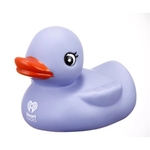 Purple rubber duck