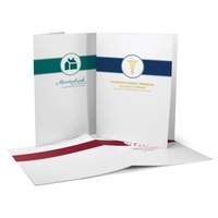 Presentation Folders with stock "Striped" or "Banded" designs. As few... from...