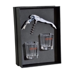 Lachlan Waiter's Corkscrew & Shot Glass Gift Set