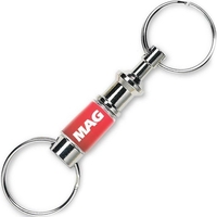 Silvertone pull-apart key tag.... from ASI 48500 Dard Products / Tag Master®