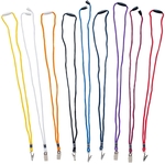 Braided Rope Lanyard w/Bull Dog Clip