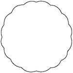 FasTurn® Special Shape Labels - Scallop - 4C