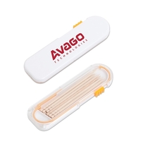 Plastic toothpick dispenser filled with 12 toothpicks.... from ASI 98360...