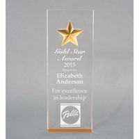 Acrylic tapered star award