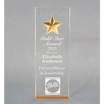 Acrylic tapered star award