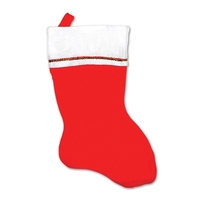 18" blank felt Christmas stocking with customizable cuff.... from ASI 98360...
