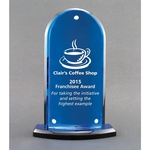 Acrylic arched award