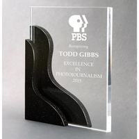 Clear acrylic award, 7 3/4" x 8 1/2".... from ASI 31570 Advantage Industries...