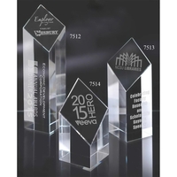Optical crystal award with a diamond slant and multiple size options.... from...