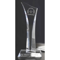 11" x 4.5" optical crystal award with multiple angles.... from ASI 71920...