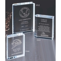 Book shaped award made of optical crystal; available in three sizes.... from...