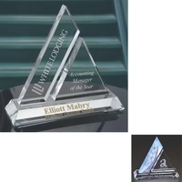 7" x 7.5" optical crystal award with customization.... from ASI 71920 Moderne...