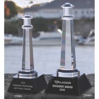 Lighthouse award made of optical crystal and available in two sizes.... from...