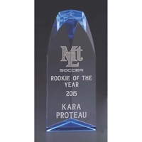 Tower award made of optical crystal with an angular top and... from ASI 71920...