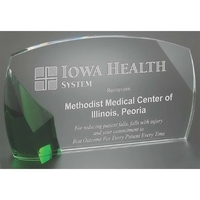 8.25" x 5.25" award made of optical crystal measuring with a... from ASI...