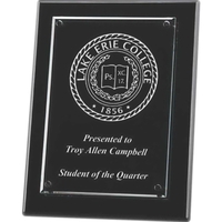 Pre-drilled wooden plaque with a glass overlay.... from ASI 71920 Moderne...