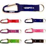 Carabiner with Strap and Metal Plate