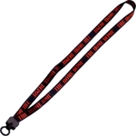 1/2" Dye-Sublimated Lanyard with Plastic Clamshell & O-Ring